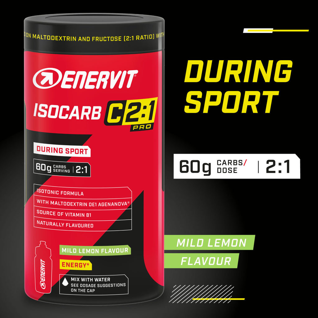 Enervit C2:1 Isocarb Drink Mix Mild Lemon 650g (Pack of 2) - image 2
