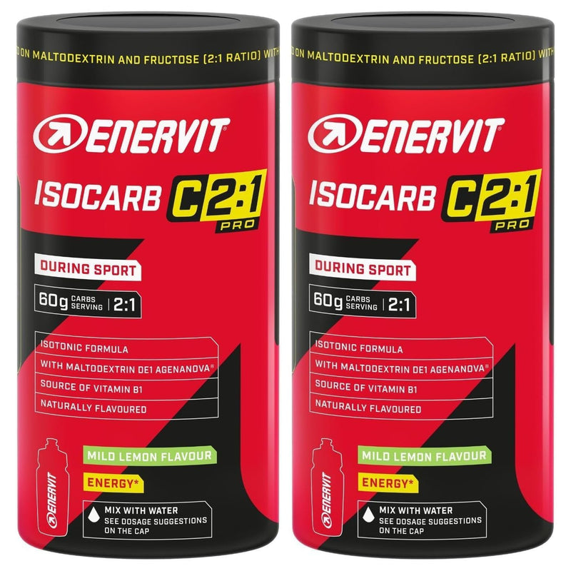 Enervit C2:1 Isocarb Drink Mix Mild Lemon 650g (Pack of 2)