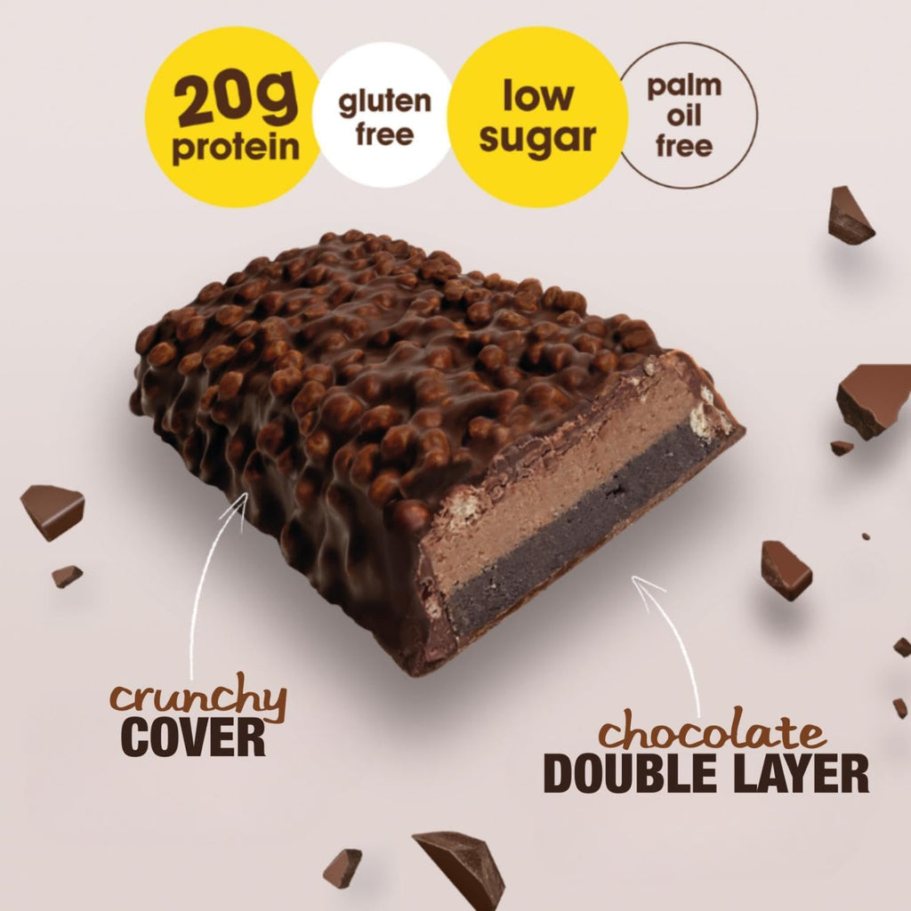 Enervit The Protein Deal Bar Double Choco Storm 55g (Pack of 25) - image 3