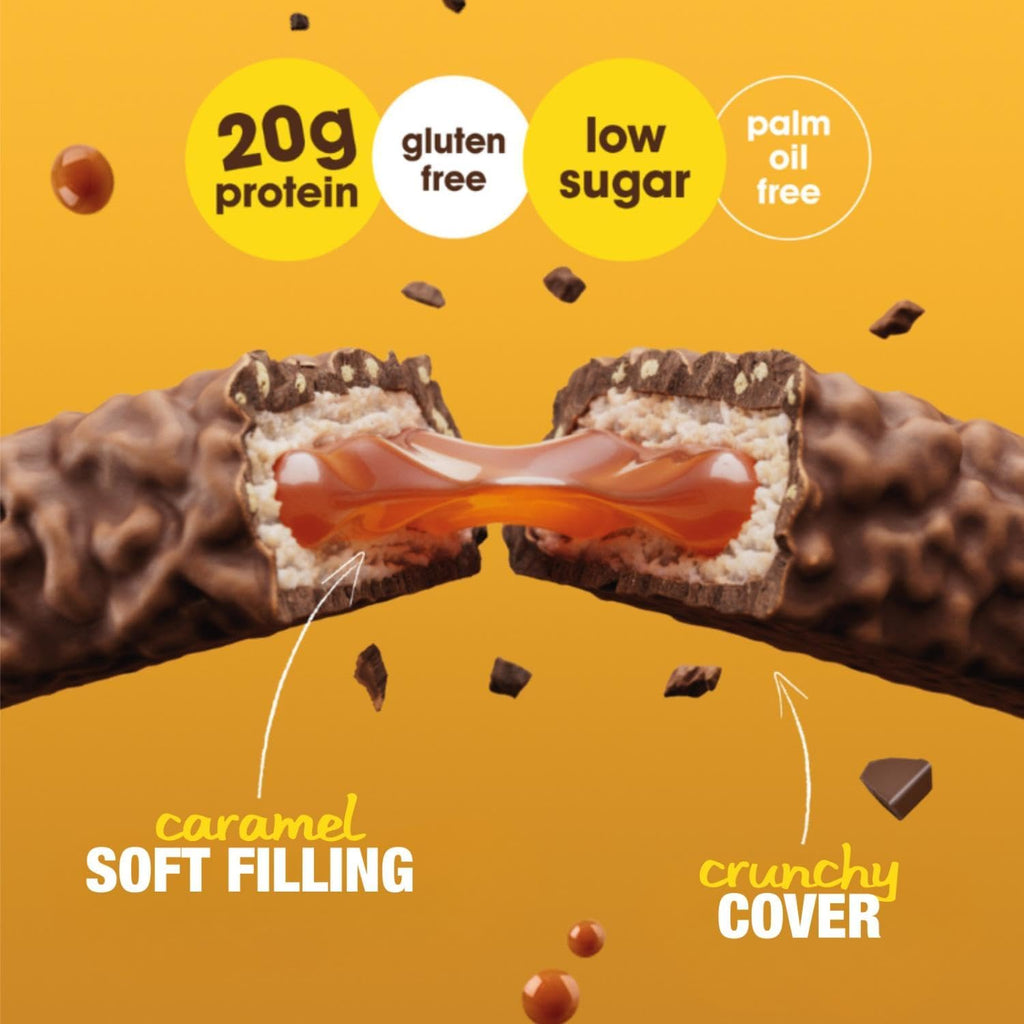 Enervit The Protein Deal Bar Caramel Fun 55g (Pack of 25) - image 3