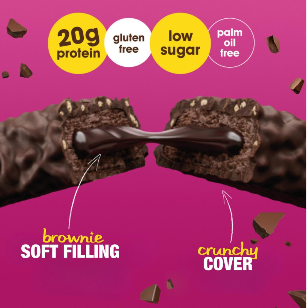 Enervit The Protein Deal Bar Brownie Lover 55g (Pack of 25) - image 3