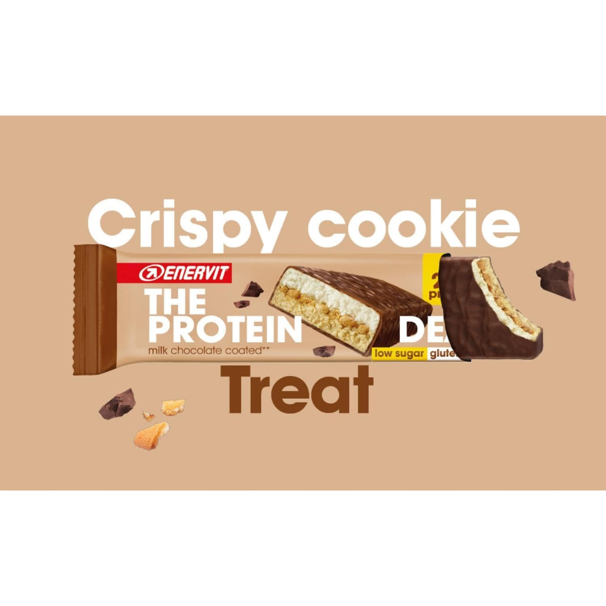 Enervit The Protein Deal Bar Crispy Cookie Treat 55g (Pack of 25) - image 4