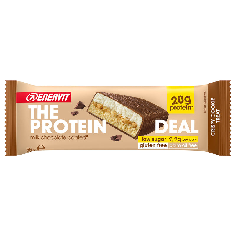 Enervit The Protein Deal Bar Crispy Cookie Treat 55g (Pack of 25)