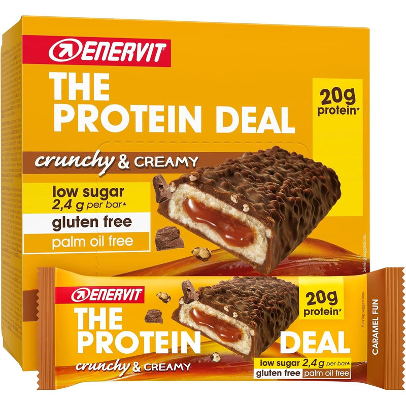 Enervit The Protein Deal Bar Caramel Fun 55g (Pack of 25)