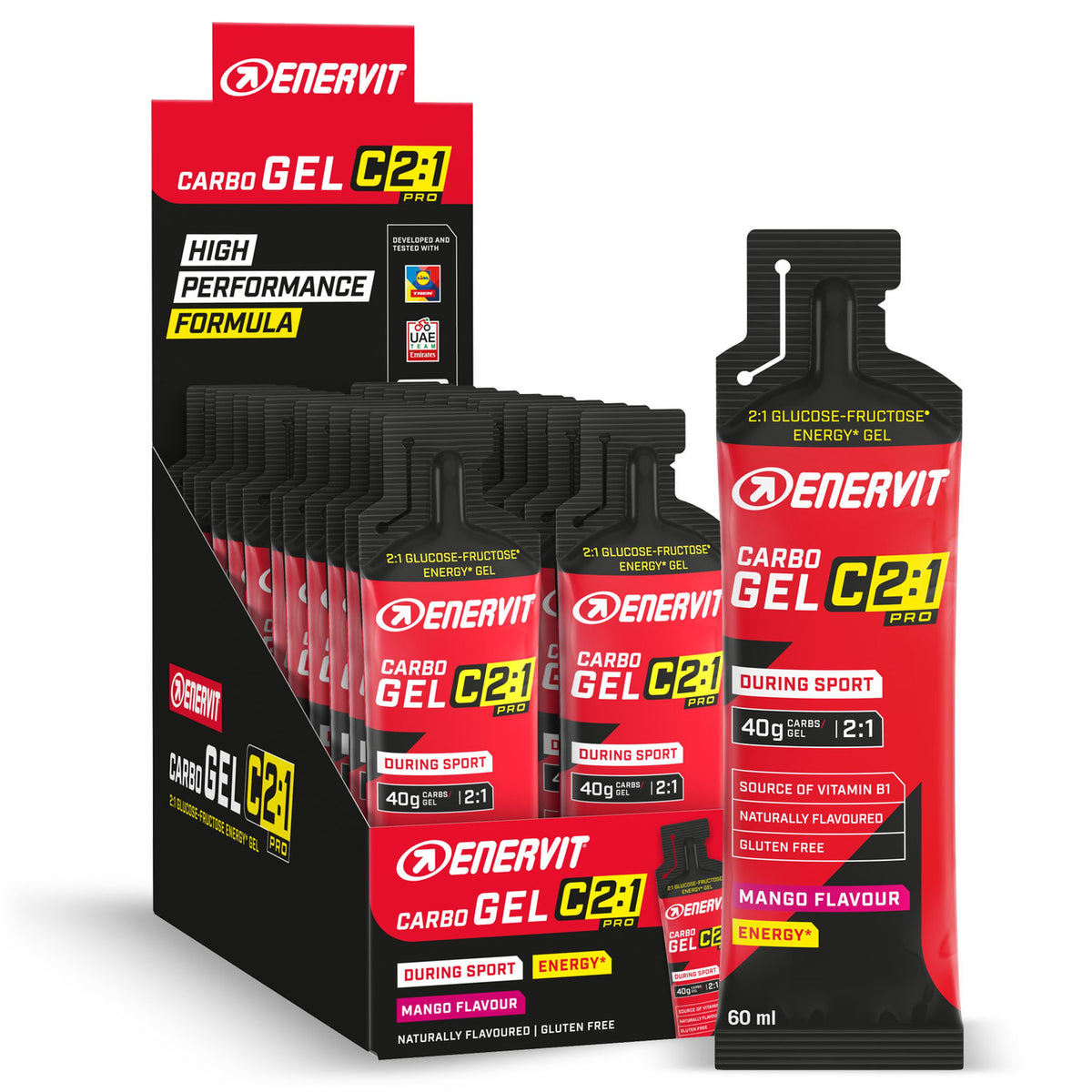 Enervit C2:1 Carbo Gel Mango 60ml (Pack of 24)