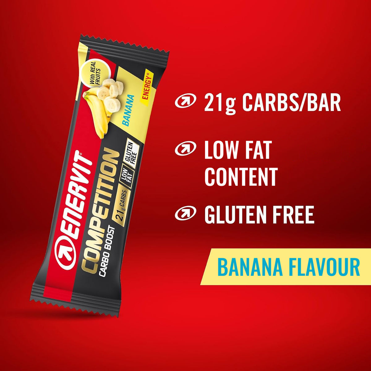 Enervit Competition Carbo Boost Bar Banana 30g (Pack of 25) - image 2