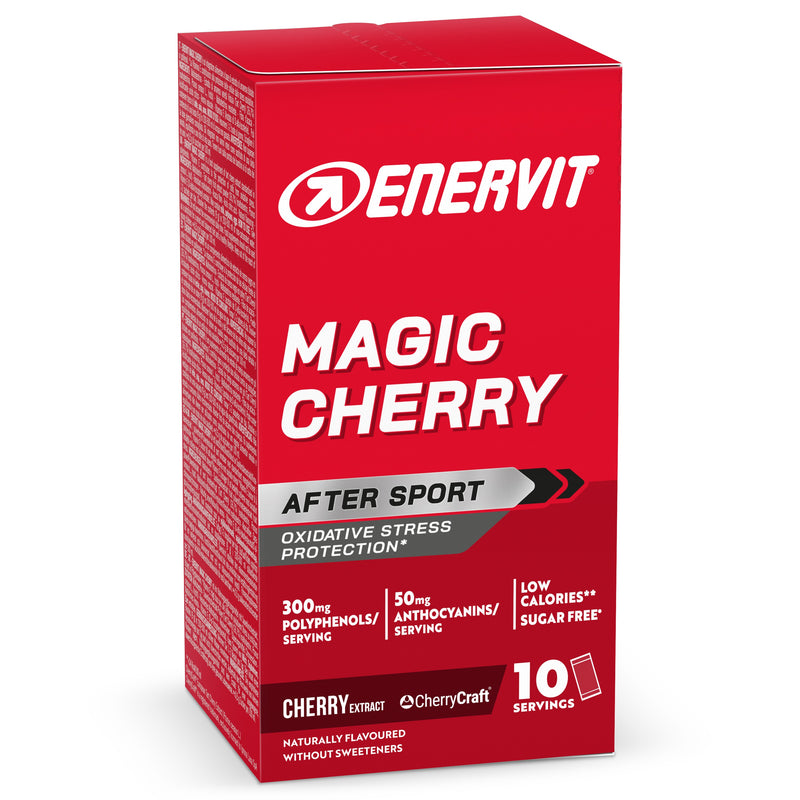 Enervit Magic Tart Cherry Recovery Drink 10 x 9g Sachets (Pack of 6)